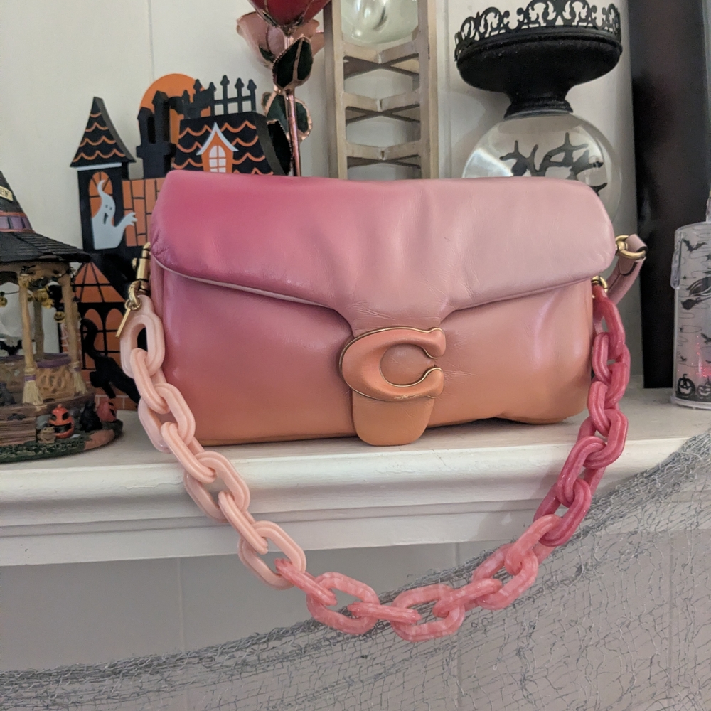 COACH Pillow Tabby Pink Ombre Shoulder Bag